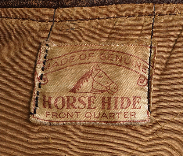 Vintage 1940s Horsehide Leather Jacket