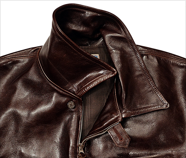 Californian Imperial Horsehide Half-Belt Jacket by Good Wear Leather