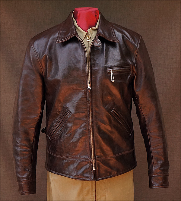 Californian Imperial Horsehide Half-Belt Jacket by Good Wear Leather