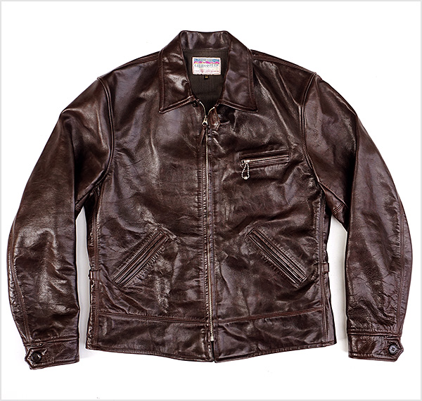 Californian Imperial Horsehide Half-Belt Jacket by Good Wear Leather