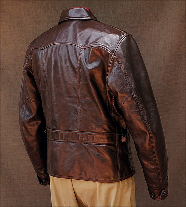 Californian Imperial Horsehide Half-Belt Jacket by Good Wear Leather