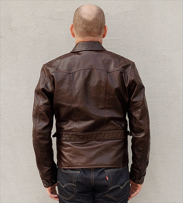 Californian Imperial Horsehide Half-Belt Jacket by Good Wear Leather