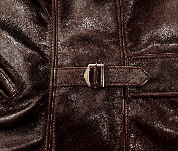 Californian Imperial Horsehide Half-Belt Jacket by Good Wear Leather