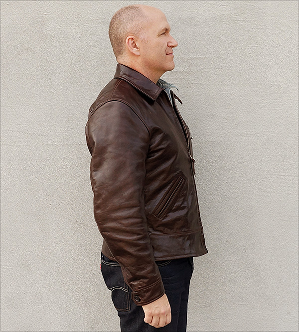 Californian Imperial Horsehide Half-Belt Jacket by Good Wear Leather