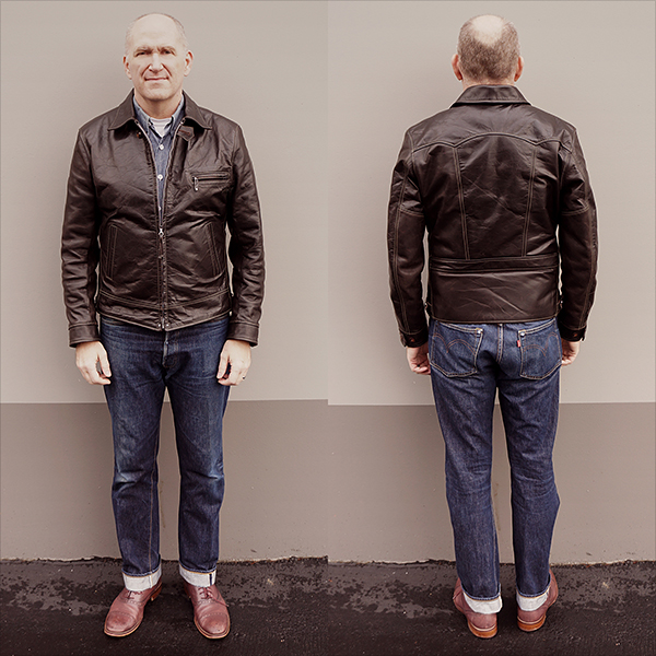 Good Wear Californian Sportwear Imperial Half-Belt Horsehide Jacket