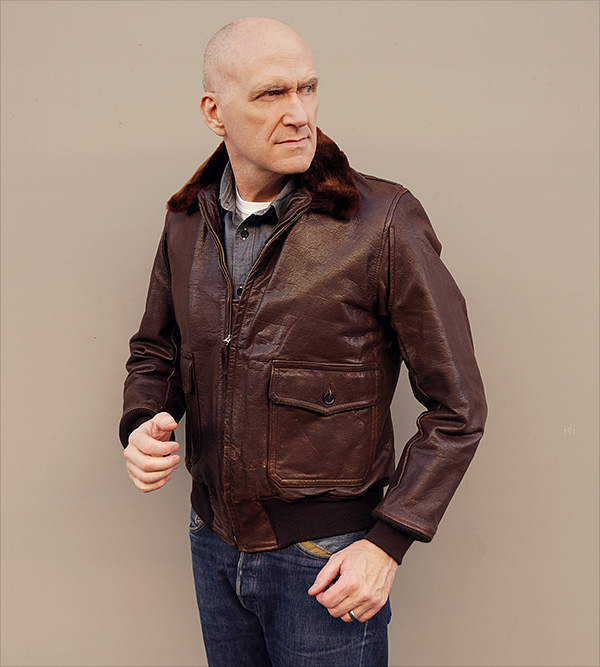 Original Fried-Ostermann M-422A Goatskin U.S. Navy Flight Jacket