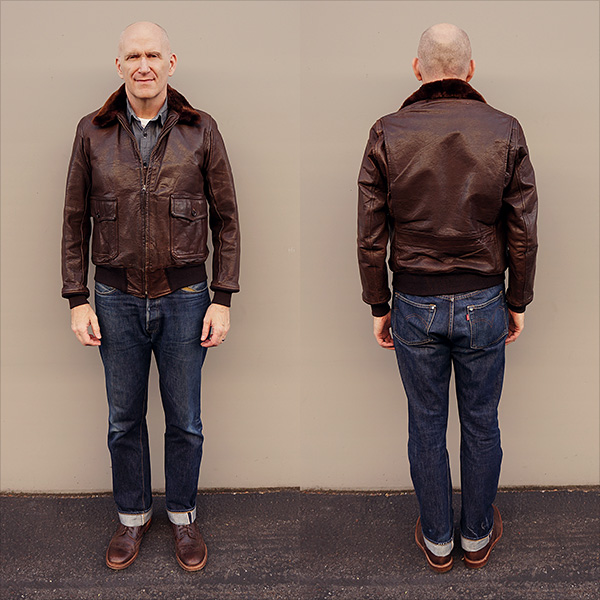Original Fried-Ostermann M-422A Goatskin U.S. Navy Flight Jacket