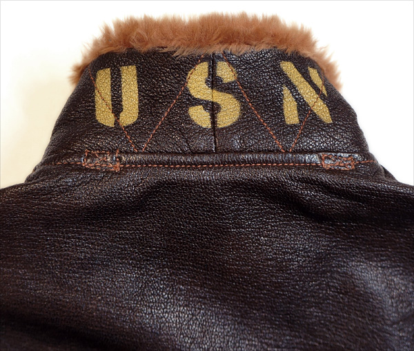 WWII U.S. Navy M-422A Flight Jacket H & L Block Seal Goatskin