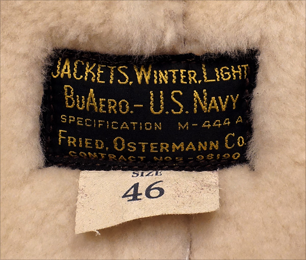 U.S. Navy M-444A WWII Sheepskin Flight Jacket