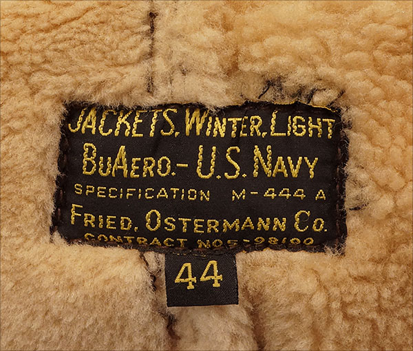 Original U.S. Navy M-444 WWII Sheepskin Flight Jacket