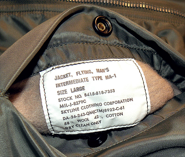 The Real McCoy's MA-1 Flight Jacket