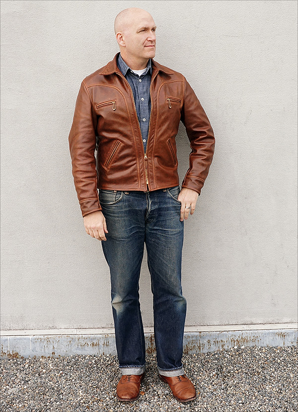 Monarch Messenger Steerhide Jacket by Good Wear Leather