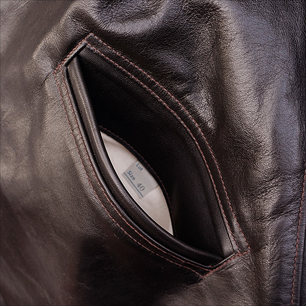 Good Wear Californian Modoc Half Belt Leather Jacket Horsehide