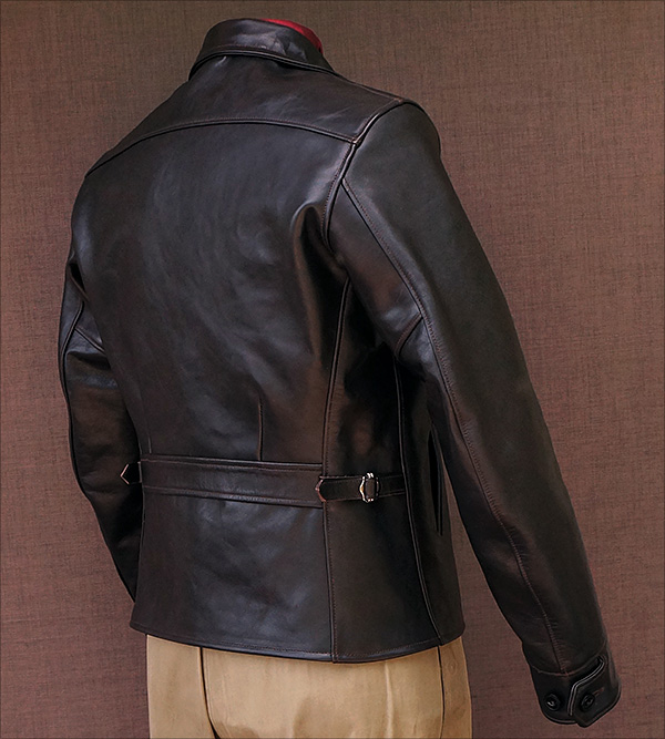 Good Wear Californian Modoc Half Belt Leather Jacket Horsehide