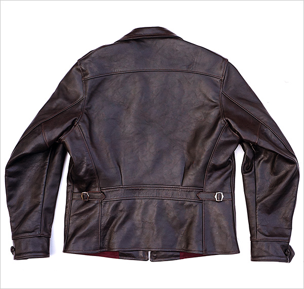 Good Wear Californian Modoc Half Belt Leather Jacket Horsehide