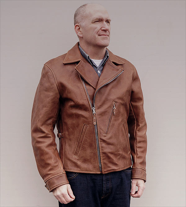 1940s Californian Mojave Horsehide Half-Belt Jacket Coat