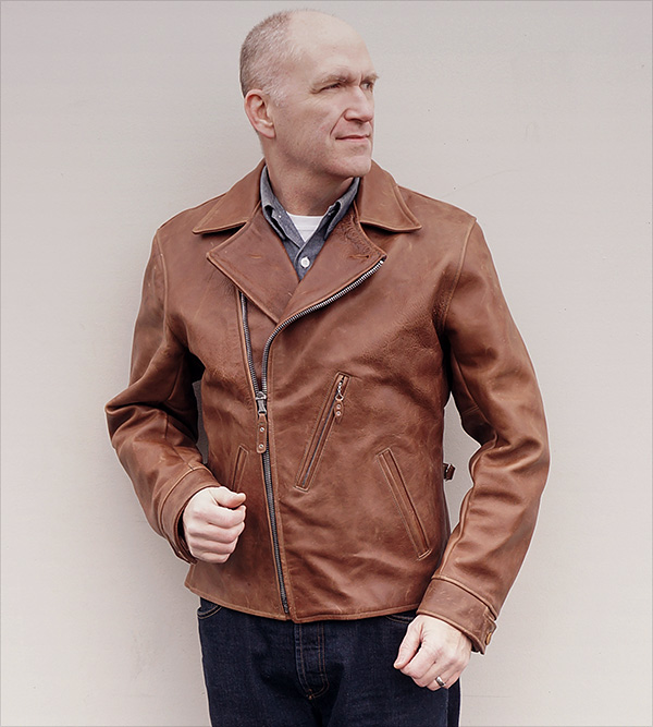 1940s Californian Mojave Horsehide Half-Belt Jacket Coat