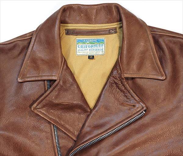 1940s Californian Mojave Horsehide Half-Belt Jacket Coat