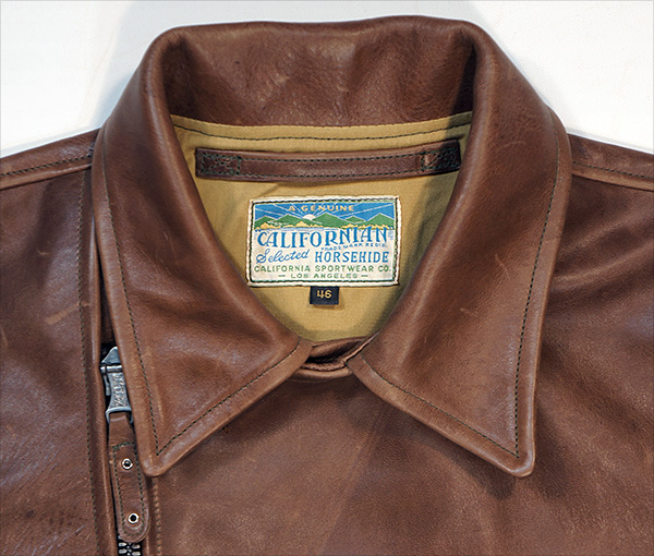 1940s Californian Mojave Horsehide Half-Belt Jacket Coat