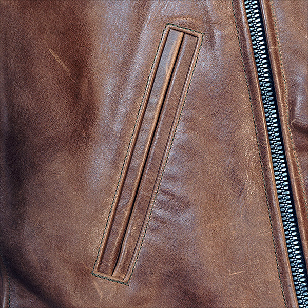 1940s Californian Mojave Horsehide Half-Belt Jacket Coat