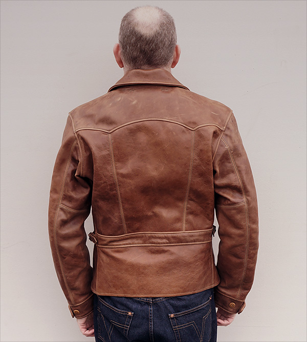 1940s Californian Mojave Horsehide Half-Belt Jacket Coat