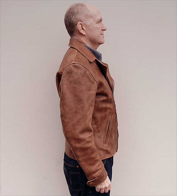 1940s Californian Mojave Horsehide Half-Belt Jacket Coat