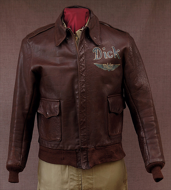 WWII Original Monarch Mfg. Co. WWII Type A-2 Leather Flight Jacket