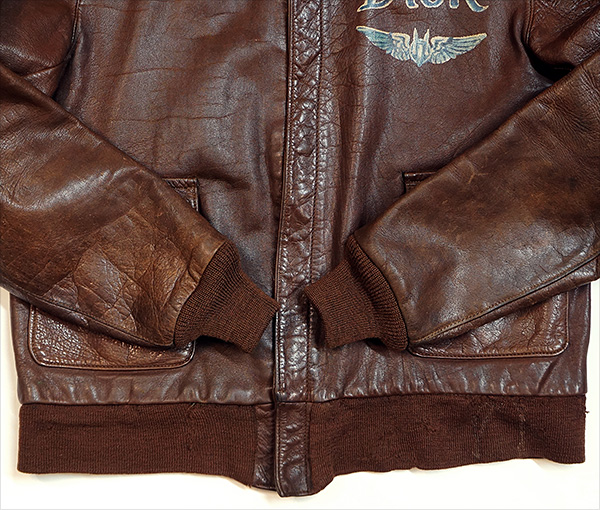 WWII Original Monarch Mfg. Co. WWII Type A-2 Leather Flight Jacket