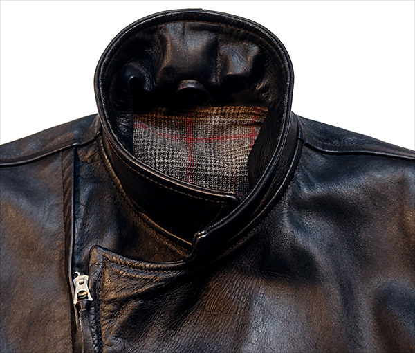 Norshor Horsehide Half-Belt 1930s Motorcycle Leather Jacket