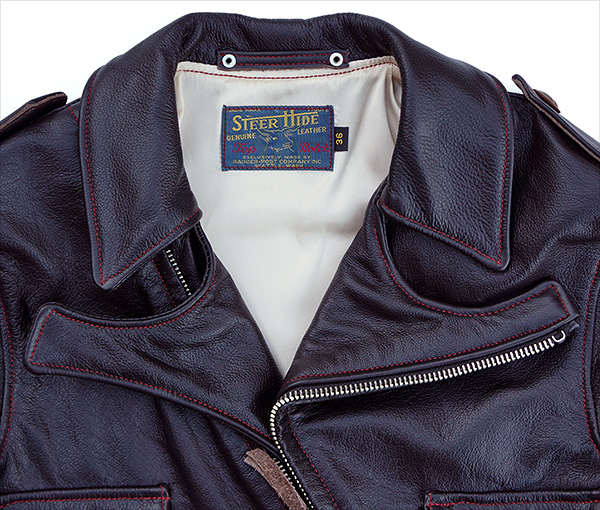 Pancho Barnes Aviator Cowhide Steerhide Leather Flight Jacket