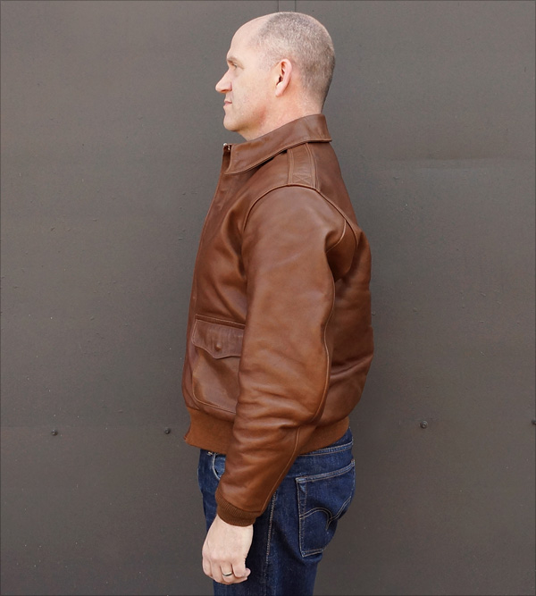 Rough Wear 42-1401-P A-2 Flight Jacket by Good Wear Leather