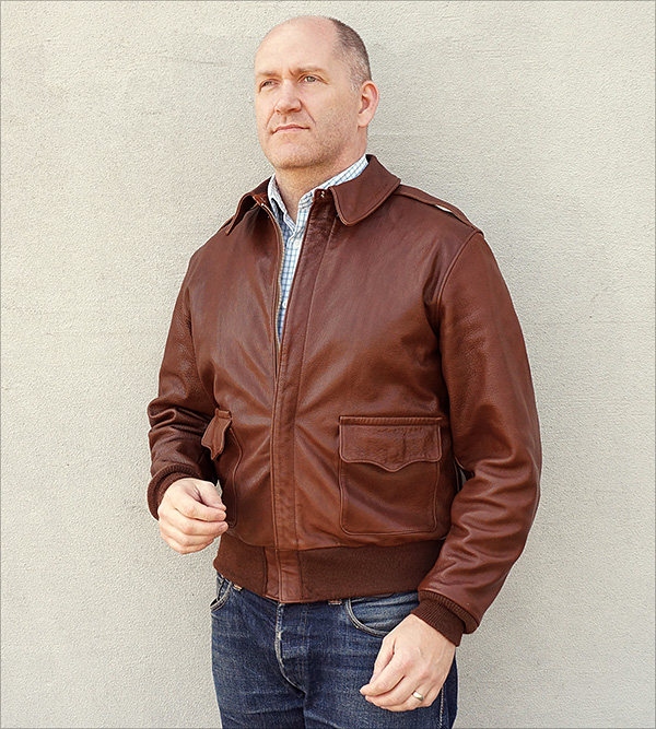 Rough Wear W535-AC-18091 Type A-2 Flight Jacket by Good Wear Leather