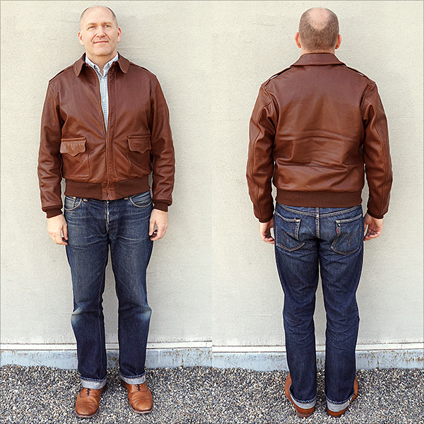 Rough Wear W535-AC-18091 Type A-2 Flight Jacket by Good Wear Leather