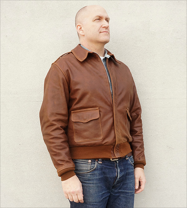 Rough Wear 42-1401-P Type A-2 Flight Jacket by Good Wear Leather