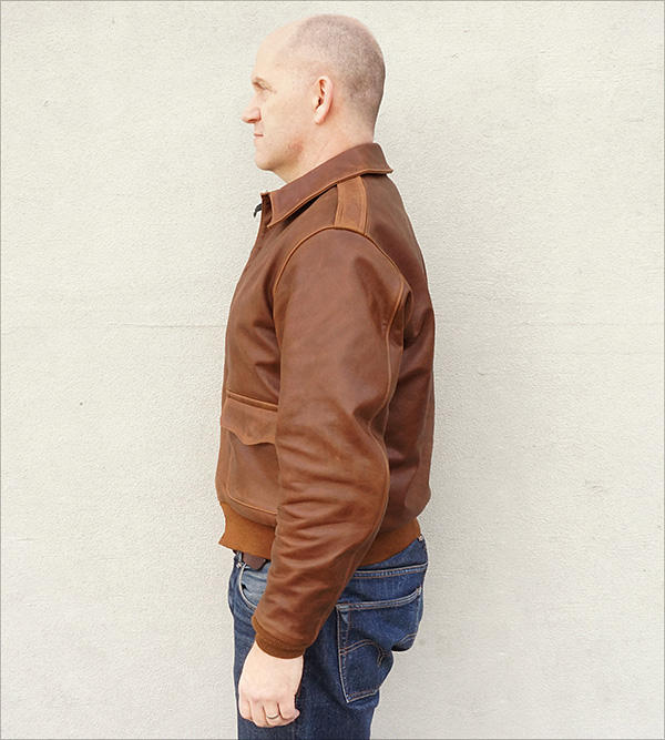 Rough Wear 42-1401-P Type A-2 Flight Jacket by Good Wear Leather