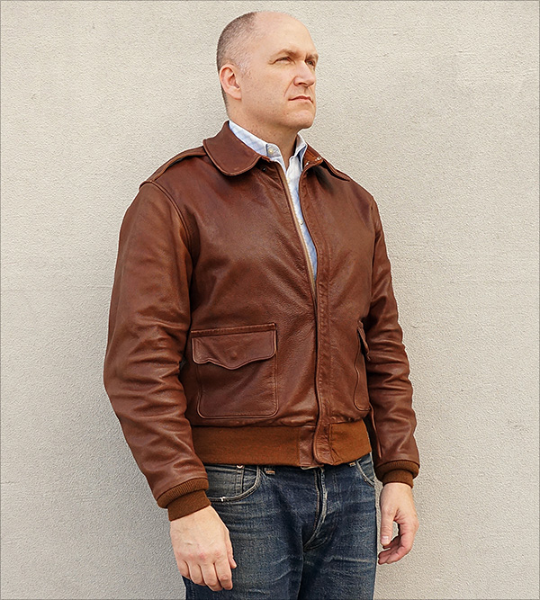 Rough Wear 18091 Combat Clone Type A-2 Flight Jacket by Good Wear Leather