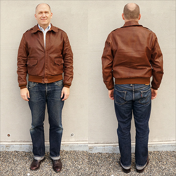 Rough Wear 18091 Combat Clone Type A-2 Flight Jacket by Good Wear Leather