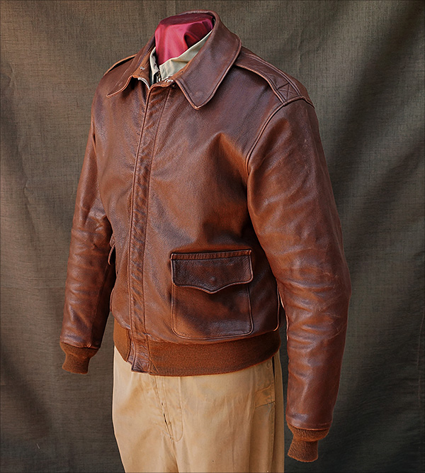 Rough Wear 18091 Combat Clone Type A-2 Flight Jacket by Good Wear Leather