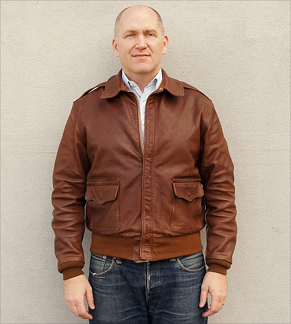 Rough Wear 18091 Combat Clone Type A-2 Flight Jacket by Good Wear Leather