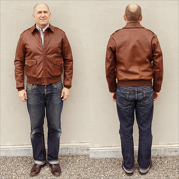 Rough Wear 18091 Type A-2 Flight Jacket by Good Wear Leather