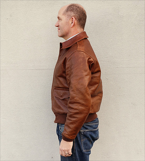 Rough Wear Combat Clone 1401-P Type A-2 Flight Jacket by Good Wear Leather