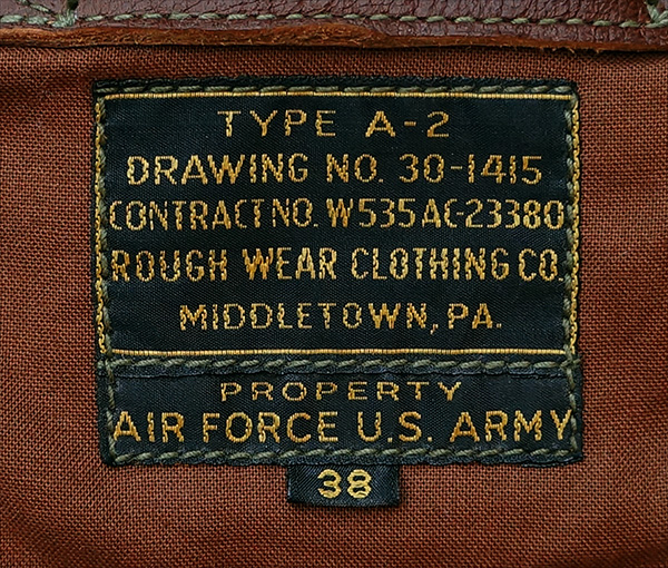 Rough Wear W535-AC-23380 Type A-2 Flight Jacket by Good Wear Leather
