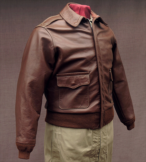 Good Wear Rough Wear 23380 A-2 Flight Jacket in Shinki Horsehide