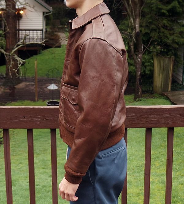 Good Wear Rough Wear 23380 A-2 Flight Jacket in Shinki Horsehide