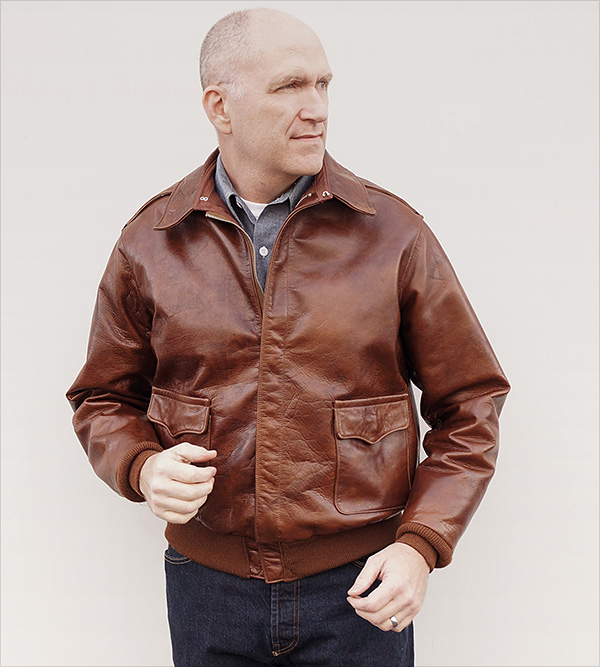 Good Wear Rough Wear 23380 Cowhide A-2 Flight Jacket