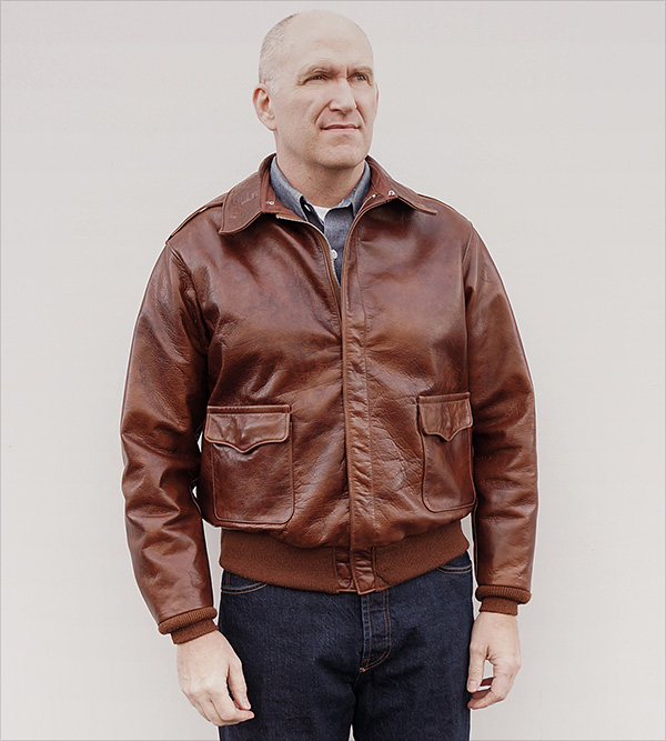 Good Wear Rough Wear 23380 Cowhide A-2 Flight Jacket