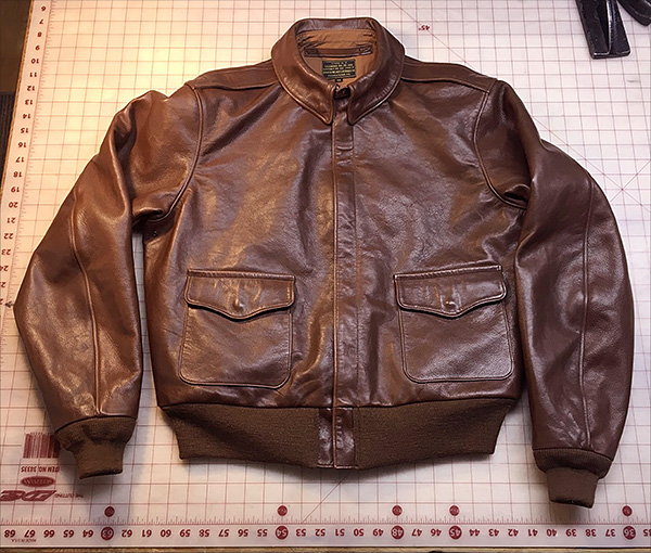 WWII Rough Wear 42-1401-P Type A-2 Horsehide Flight Jacket