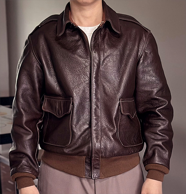 Rough Wear Clothing Company Type A-2 Army Air Force Horsehide Flight Jacket