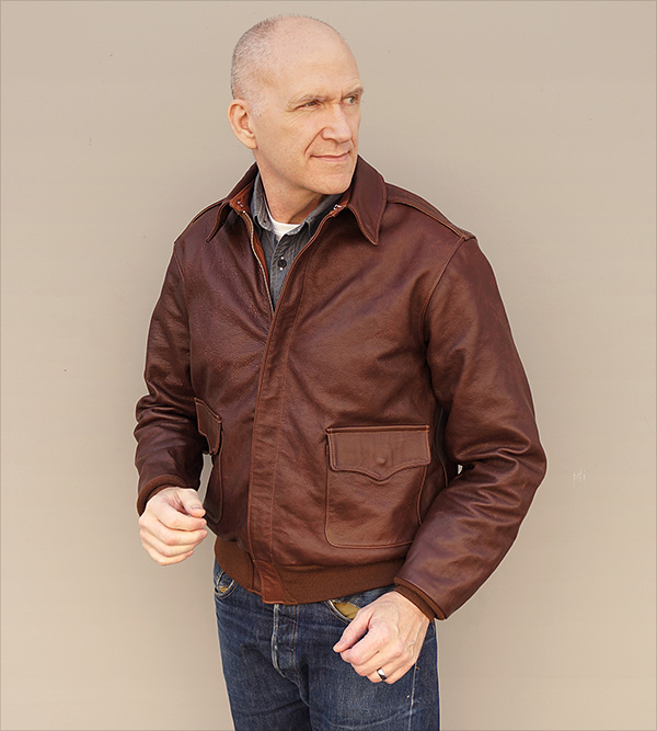 Rough Wear W535-AC-16159 Type A-2 Army Air Force Horsehide Flight Jacket