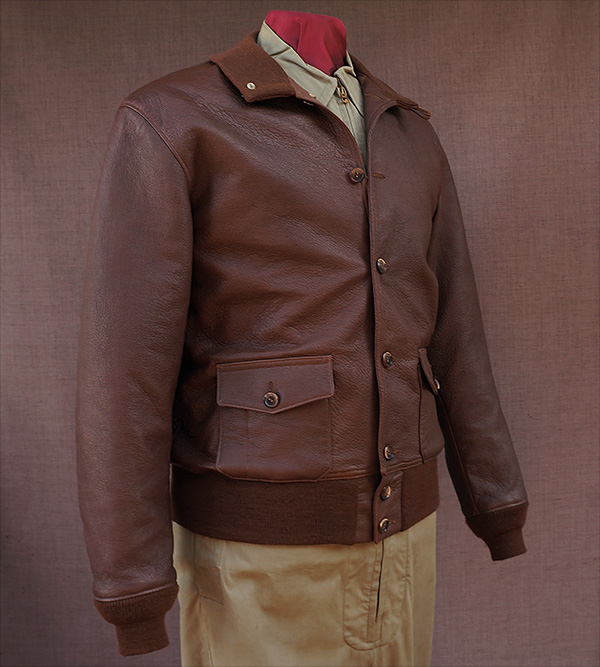 Good Wear Type A-1 Flight Jacket in Russet Capeskin